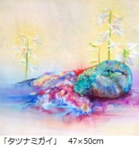 人気本物保証河村純一郎　「ヒマワリ」　10号　油彩・ミクストメディア　洋画　真筆　向日葵 自然、風景画